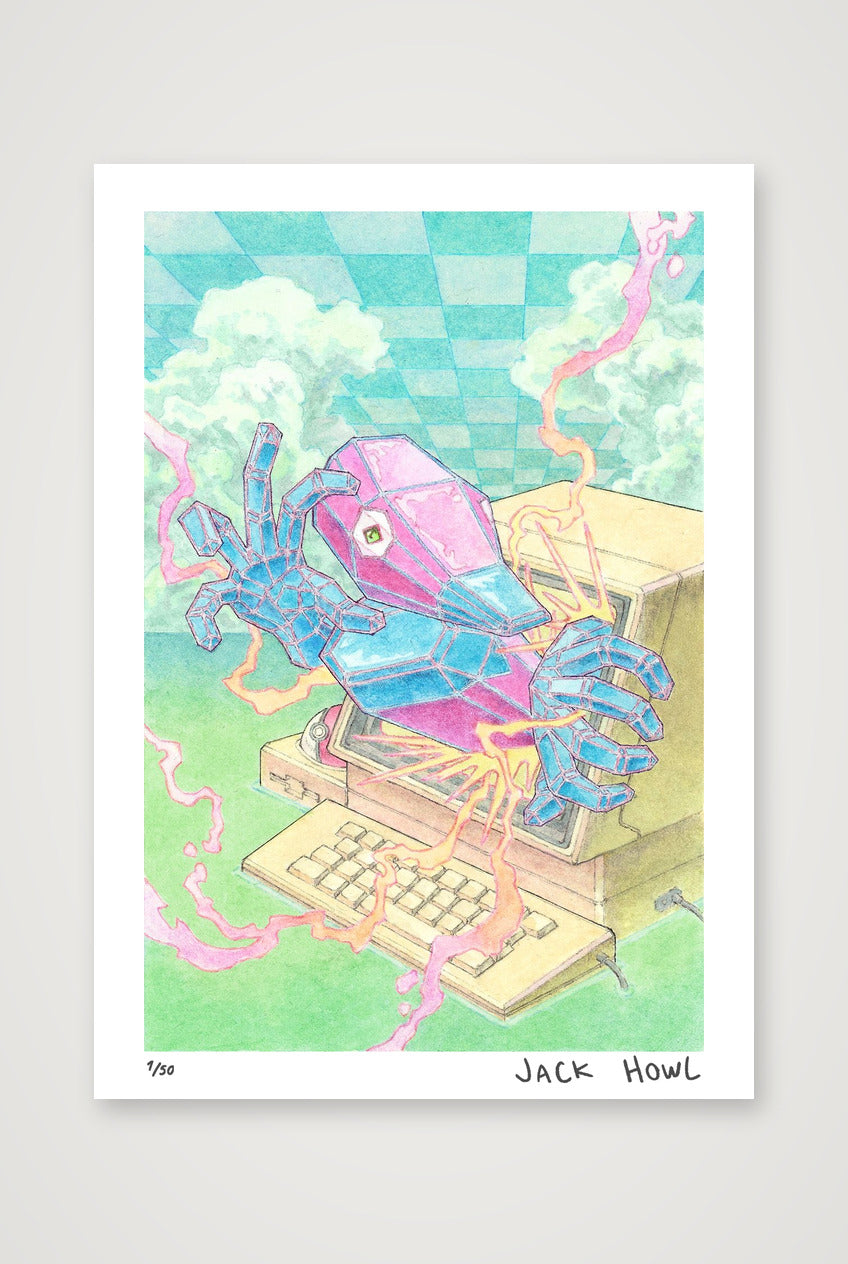 Porygon — A4 (21×30cm, 8×12") Print only