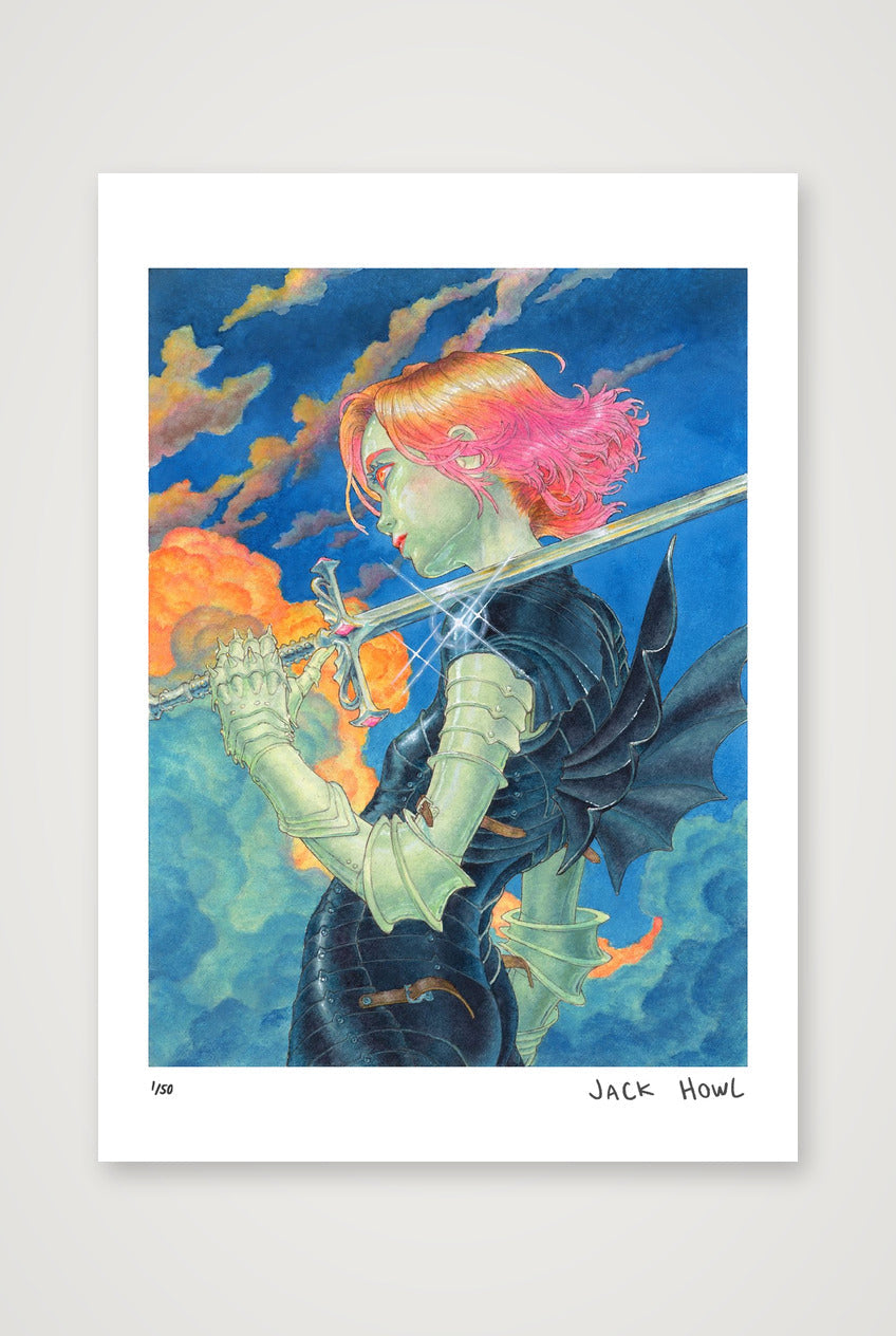 Drangonslayer Xanthe — A4 (21×30cm, 8×12") Print only